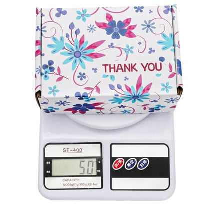Cedilis 40 Pack Colored Floral Small Shipping Boxes, 6x4x2 Inches