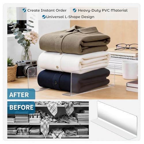 10pcs Pet Shelf Dividers for Store Storage Rack, L-Shaped Side Separator Boards 20x3x6cm, Supermarket Commodity Classification Organizers for Retail Shelves