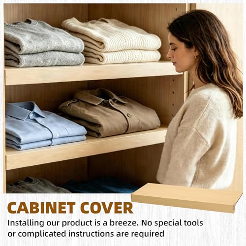 Wire Shelf Covers, 5pcs PVC Wire Rack Cover for Pantry & Closet Shelving - color: Wood, size: 24*16*2.3