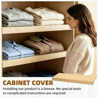 Wire Shelf Covers, 5pcs PVC Wire Rack Cover for Pantry & Closet Shelving - color: Wood, size: 24*16*2.3