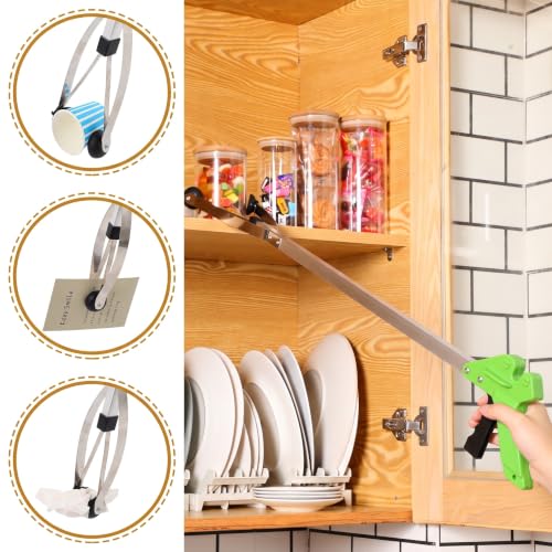 Sabary 5 Pack Suction Cup Grabber Reacher Tool Trash Picker,Green,35inch - color: Green, size: 35 Inch