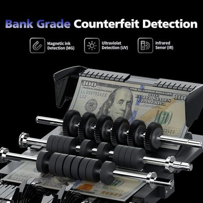N71 Money Counter Machine Mixed Denomination with P32 Thermal Printer, Efficient Business Combination