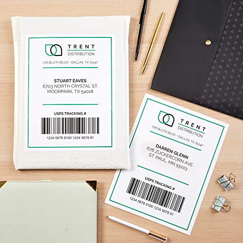 Avery® Printable Shipping Labels, 5.5" x 8.5" Customizable Stickers, White, 200 Blank Mailing Labels, Great for Mailing, Shipping, Organizing, and More (8426) - style: 200 labels