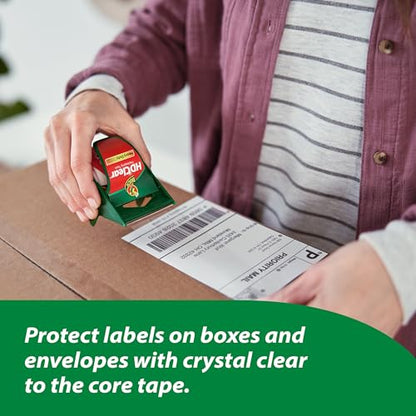 Duck HD Clear Heavy Duty Packing Tape with Handheld Dispensers, 6 Rolls - size: 6 Rolls