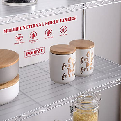 Poofzy Wire Shelf Liner 14" x 36", Set of 4 Clear - color: Clear, size: 14"x36" 4pcs