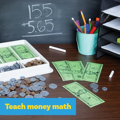 Learning Advantage Classroom Money Kit, Set of 950 Bills and Coins