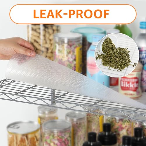 Shelf Liner for 14 inch Wire Shelving: Precise Size 13.5" W x 97" L Clear - size: 13.5"W x 97"L