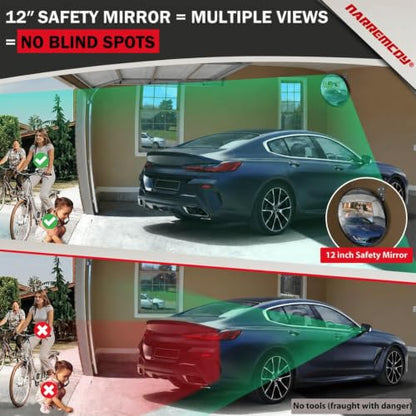 12 Inch Acrylic Convex Mirror - size: 12IN