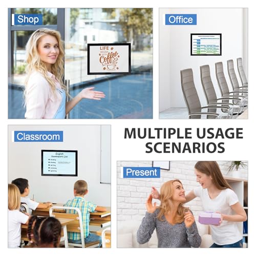 SAMYUCHO Magnetic Sign Holder 8.5 x 11, 5 PCS Self Adhesive Magnetic Frames