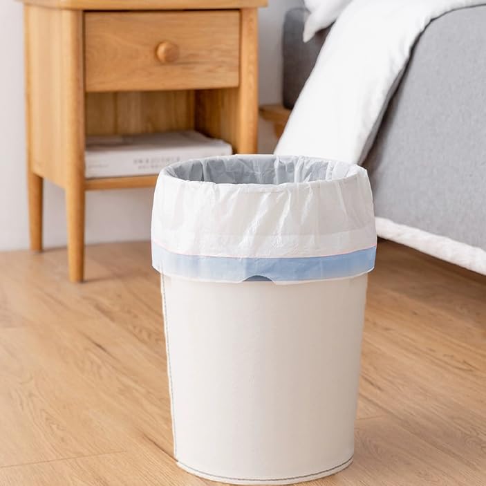 Small Trash Bags 4 Gallon - Drawstring 4 Gallon Trash Bag, Tear-Free 4 Gal Small Garbage Bags, Separated Unscented White Small Trash Bags Bathroom Trash Bags, 57 Count - size: 4 Gallon - 57 Count