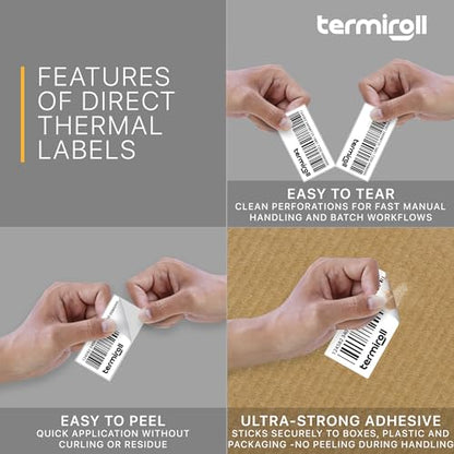 2x1 Direct Thermal Labels, 10 Rolls (10,000) Barcode FNSKU - size: 2x1 - 10 Rolls | 10000 Labels