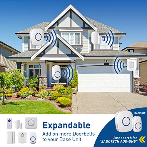 STARPOINT Extra Add-On Plugin Receiver for the STARPOINT Expandable Wireless Multi-Unit Long Range Doorbell Chime Alert System, Model LR, White