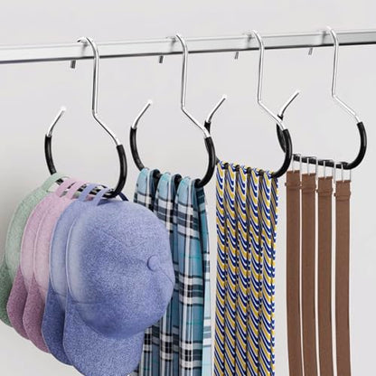 Hat Organizer for Baseball Caps 12 Pack, Metal Purse Hook (White) - color: 12pcs White