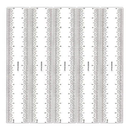 5 PCS 12" Clear Acrylic Ruler Zero-Centering Ruler with Inches & Metric Measuring Tool 12 Inch Straight Edge Rulers for Crafting Drafting Scrapbooking Card-Making Student School Office Home Tool - color: 5 PCS 12" Clear Acrylic Ruler