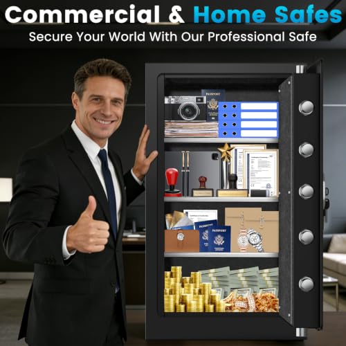 [2026 Upgraded] 35 Mins Heavy Duty Fireproof Safe, 7.5 Cuft Home Safe - size: 7.5 Cuft-35MINS