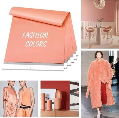 Metronic Poly Mailers Bags Large Shipping Bags 14.5x19 100 Pcs Peach Pink - color: Peach Pink, size: 14.5x19 100PC