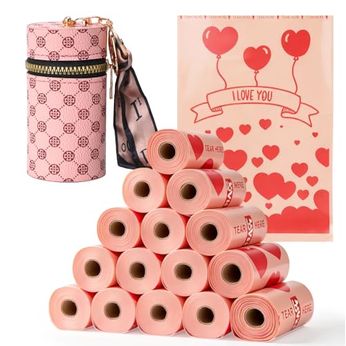 Sanitary Napkin Disposal Bags with Dispenser, Feminine Hygiene Disposal Bags, 225 Pcs 13"x9" Thick Heavy-Duty for Tampon & Napkin Privacy, Portable Refill Bags for Women Travel Home & Party