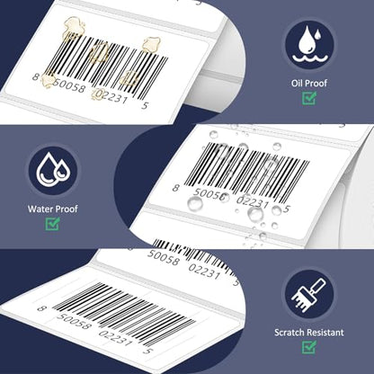 LLIKED 2.25" x 1.25" Direct Thermal Labels, 12000 Barcode Address Labels - size: 2.25"x1.25"-12 Rolls