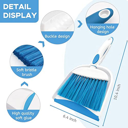 Small Broom and Dustpan Set, Small Dustpan and Brush Set, Mini Dust pan and Brush, Hand Broom and dust pan, Mini dustpans are Ideal for Cleaning Little Areas Like Desks, Chairs, Kitchens, pet Rooms. - size: 1pcs