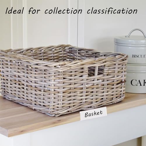 Shelf Label Holder 3"L x1"H 30Pcs Clip on 0.6"-0.8" Thick Shelves