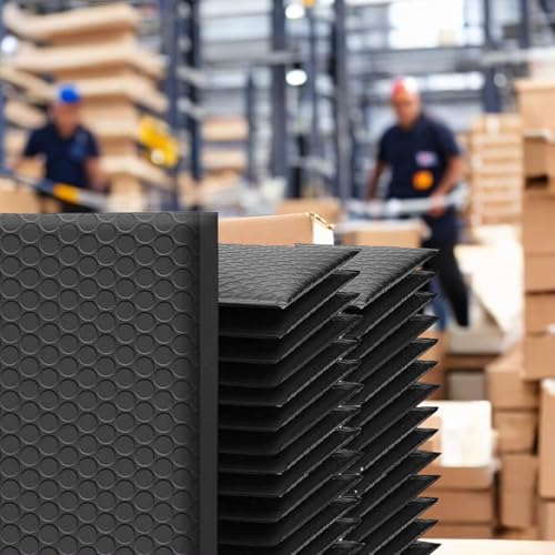 iMBAPrice Black Poly Bubble Mailers 4 x 8 Inch #000, 500 Pack Padded Envelopes, Self-Seal Waterproof Cushion Mailing Bags for Jewelry, Small Items & E-Commerce - color: Black Poly Bubble, size: 4"x8" Poly (500 Envelopes) Value Pack