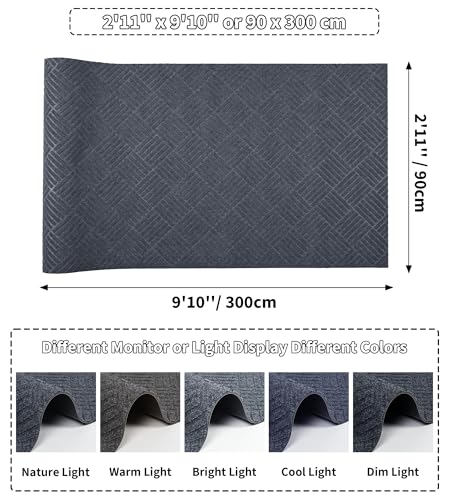 jxgzyy Outdoor Runner Rugs 2'11" x 9'10", Heavy Duty Carpet Runner - color: Dark Grey, size: 2'11" x 9'10" (Rectangular)