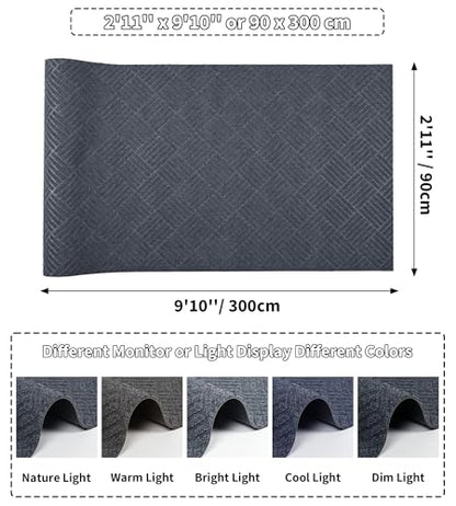jxgzyy Outdoor Runner Rugs 2'11" x 9'10", Heavy Duty Carpet Runner - color: Dark Grey, size: 2'11" x 9'10" (Rectangular)