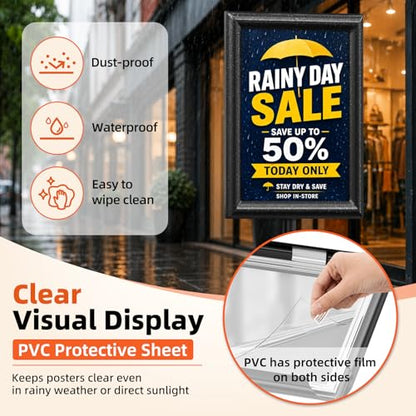 8.5"x11" Adjustable Floor Stand Sign Holder, 1 Pack - size: 8.5x11 Inch