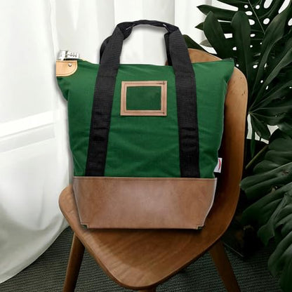 Locking Heavy Duty Courier Bag, 18x18x8 inch - color: Forest Green