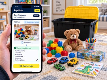 QR Code Storage Bin Labels for Home Inventory (200 Pack)