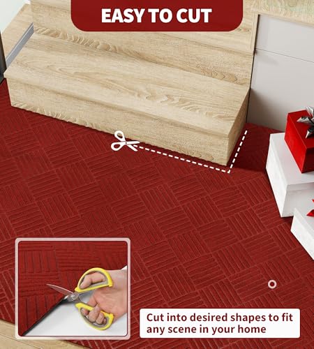 jxgzyy 3'11" x 2'8" Red Entryway Runner, Heavy Duty Carpet Runners - color: Red, size: 3'11" x 2'8" (Rectangular)