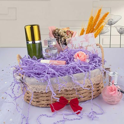 Caleihd Crinkle Cut Paper Shred Filler Gift Cushion Streamer Purple - color: Purple