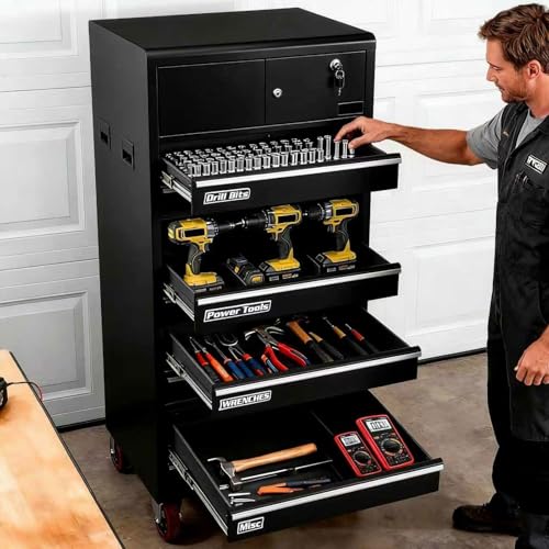 Magnetic Tool Box Labels, 12PCS