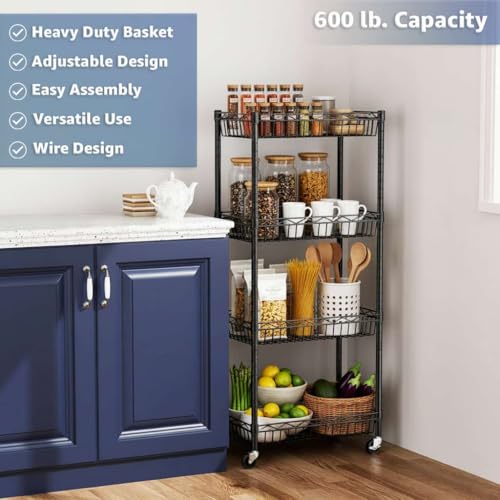 24" x 36" NSF Additional Wire Shelf Basket, Heavy Duty Replacement Black Shelf for Commercial Racks - color: Black, size: 24" x 36"