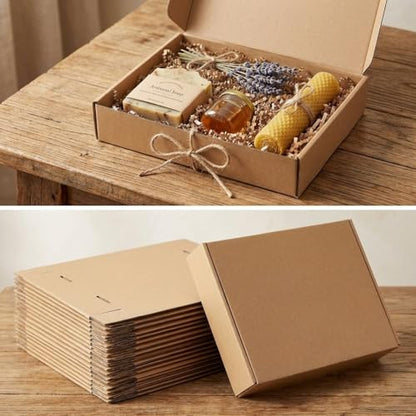 9x6x2 Cardboard Shipping Boxes Set of 20, Brown - size: 9" x 6" x 2"