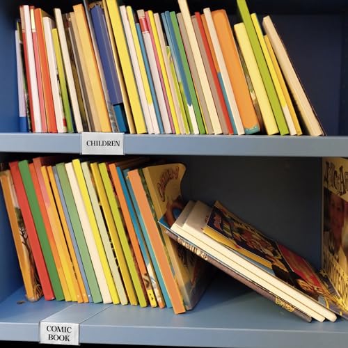 Containlol 15 Pcs Moveable Shelf Label Holder for Library, 2 x 1 Inch - size: 2 x 1 Inch