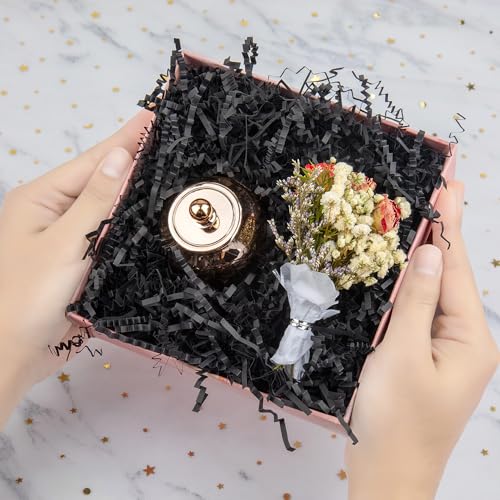 Caleihd Crinkle Cut Paper Shred Filler Gift Cushion Streamer Black - color: Black