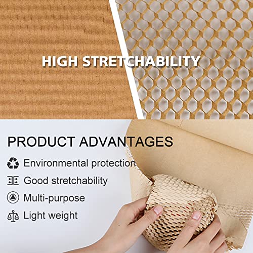 Honeycomb Packing Paper for Moving, Protective Wrapping Paper 12" x 100ft - color: Brown, size: 12 Inch x 100 Feet