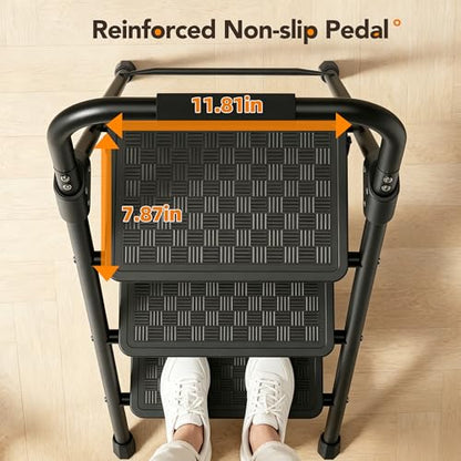 HBTower 3 Step Ladder, Heavy Duty Step Stools for Adults