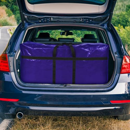 Windyun 4 Pack 57 Gallon Extra Large Moving Bags XXL Heavy Duty Storage Bag - color: Navy Blue, size: 57 Gallon