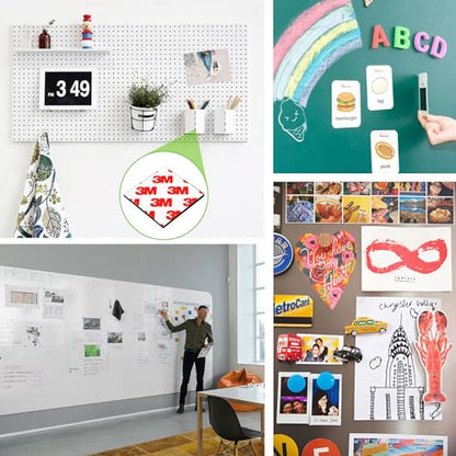 Magnetic Squares with Adhesive Backing(36PCS Each 1.5" x1.5"),Pre-Cut Self Sticky Magnets as Back to School Supplies,Peel and Stick for Cards/Picture/Poster (80mil Magnet) - style: 1 1/2" x 1 1/2" x 80mil,36PCS