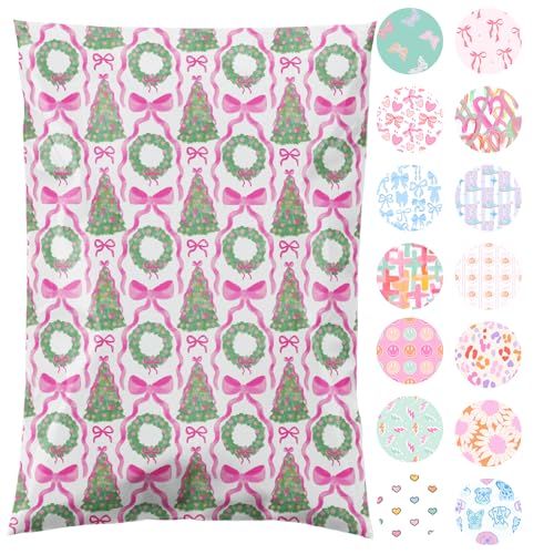 Pretty Package Store Poly Mailers 6x9, Coquette Christmas,100 Pack - color: Coquette Christmas, size: 6x9