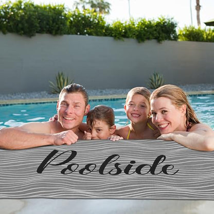 Tinideya Pool Deck Mats Non Slip Rubber with Drainage,Grey,23.62" X 47.24" - color: Grey, size: 2' x 4' (Rectangular)