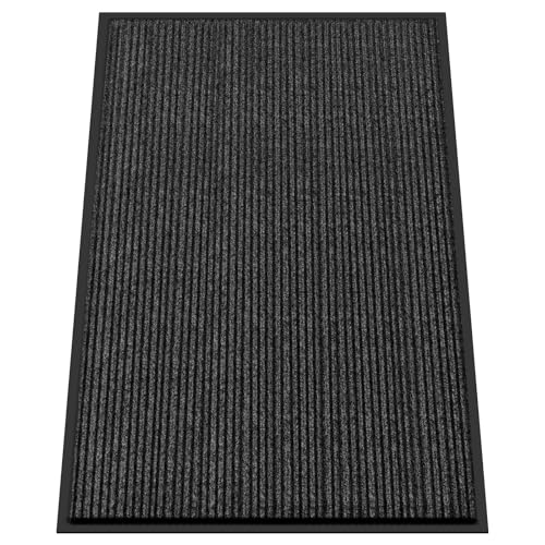 Kuyal Front Door Mat, 4'x6' Indoor Outdoor Entrance Mat - size: 48" x 72"