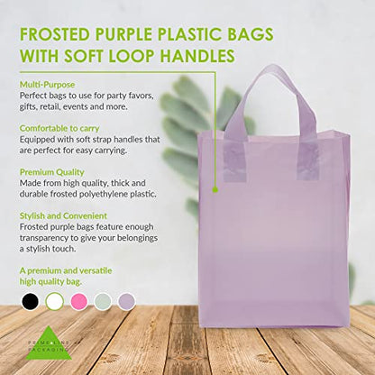 Prime Line Packaging Purple Plastic Bags, 8x4x10 Inch, 400 Bulk Pack - color: Purple, size: 8x4x10 Inch