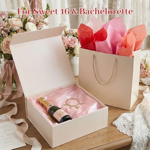 Shindel 120 Sheets Pink Tissue Paper, 20 X 14 inches - color: Multicolor-Pink