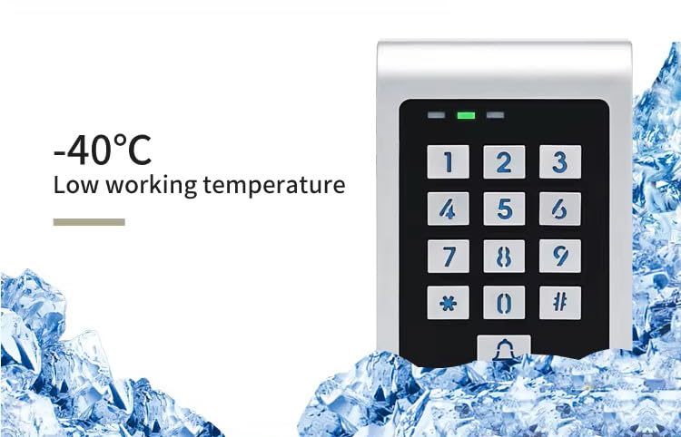 Smart WiFi Metal Outdoor Keypad RFID Access Controller with Tuya Phone App Remote Control 600lbs Magnetic Lock Push Exit Button Commercial WiFi Access Control System - style: Metal Waterproof Keypad