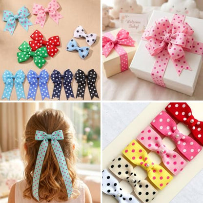 QingHan Polka Dot Grosgrain Ribbon: 7/8 inch 40 Yards (20colors x 2yards) - color: 7/8-Polka Dot