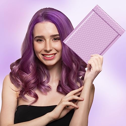 Metronic Bubble Mailers 6x10 Inch 100 Pack Lavender Padded Envelopes - color: Lavender Purple, size: 6x10" 100 pc