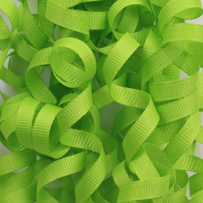 Jillson Roberts Curlie Gift Bows, Lime Green Grosgrain (12 Pieces) - color: Lime Green Grosgrain